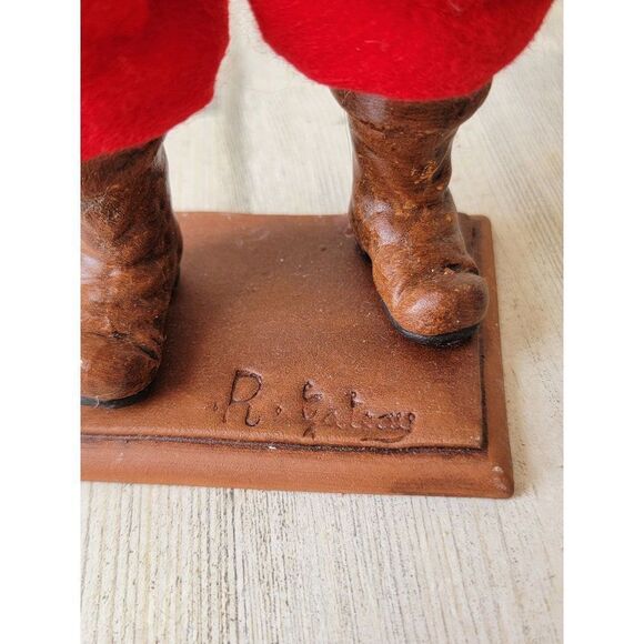 Vintage France Provence AS IS Rustic Santa claus figure Bible holy - Picture 12 of 13